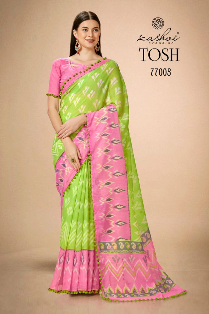 Tosh By Kashvi Printed Daily Wear Sarees Catalog